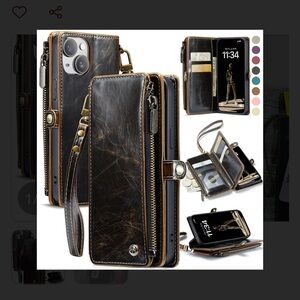Vintage Leather Wallet Phone Case